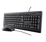 Trust Primo clavier Souris incluse Bureau USB AZERTY Français Noir