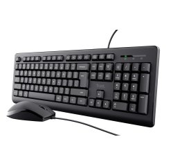 Trust Primo clavier Souris incluse Bureau USB AZERTY Français Noir