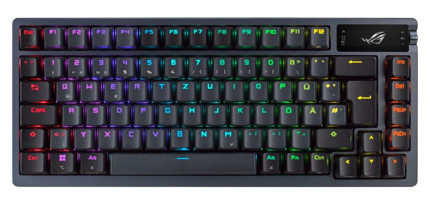ASUS ROG Azoth keyboard Gaming USB + RF Wireless + Bluetooth QWERTY Italian Black