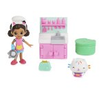 Gabby's Dollhouse , set Lunch and Munch Kitchen con 2 personaggi giocattolo, accessori e mobile, giocattolo per bambini dai 3 anni in su
