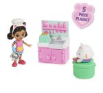 Gabby's Dollhouse , set Lunch and Munch Kitchen con 2 personaggi giocattolo, accessori e mobile, giocattolo per bambini dai 3 anni in su