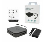 i-tec Thunderbolt 3 Travel Dock Dual 4K Display with Power Delivery 60W + Universal Charger 77 W
