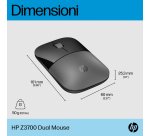 HP Mouse Z3700 Dual Silver