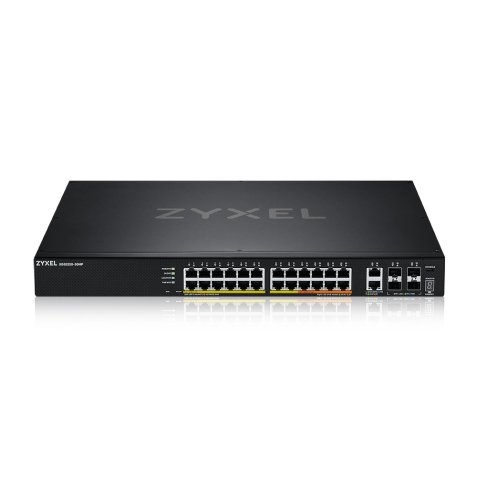 Zyxel XGS2220-30HP Géré L3 Gigabit Ethernet (10/100/1000) Connexion Ethernet, supportant l'alimentation via ce port (PoE) Noir