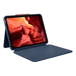Logitech Rugged Combo 4 QWERTZ Allemand Smart Connector Bleu