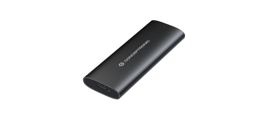 Conceptronic StreamVault DANTE04B caja para disco duro externo Caja externa para unidad de estado sólido (SSD) Negro M.2