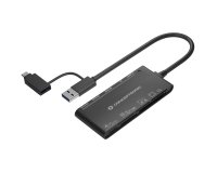 Conceptronic StreamVault BIAN03B lector de tarjeta USB 3.2 Gen 1 (3.1 Gen 1) Type-A Negro