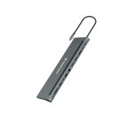 Conceptronic DONN17G base para portátil y replicador de puertos Alámbrico USB 3.2 Gen 1 (3.1 Gen 1) Type-C Gris