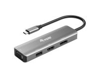 Equip Adattatore da USB-C a HDMI/DisplayPort/VGA/USB