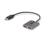 StarTech.com Répartiteur DisplayPort 1.4 pour Deux Moniteurs, Adaptateur DisplayPort vers 2x DP pour Plusieurs Moniteurs, Hub MST pour Ordinateur 5K 60Hz, Câble Extra-Long Intégré - Windows Uniquement