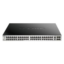 D-Link DGS-3130-54PS/E commutateur réseau Géré L3 Gigabit Ethernet (10/100/1000) Connexion Ethernet, supportant l'alimentation via ce port (PoE) Gris