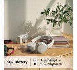 Sony WH-CH520 Headset Wireless Head-band Calls/Music USB Type-C Bluetooth White