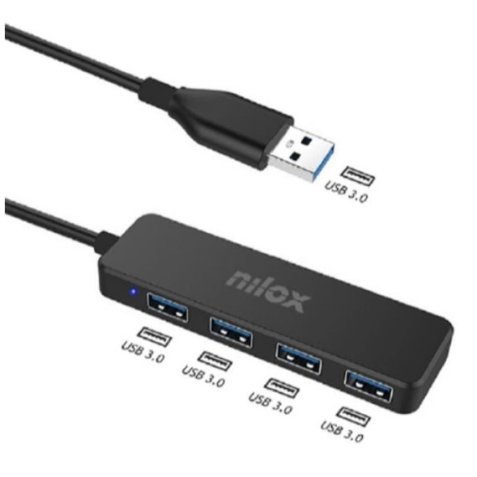 Nilox HUB USB 4 PORTE USB 3.0 0 Mbit/s