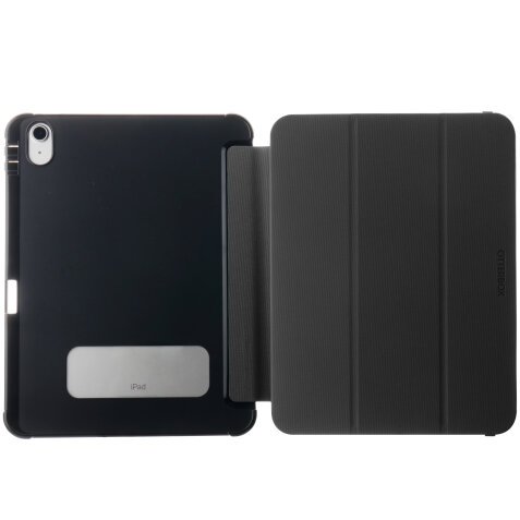 OtterBox Funda React Folio para iPad 10th gen, A prueba de Caídas y Golpes, con Tapa Folio, Testeada con los Estándares Militares, Negro, sin pack Retail