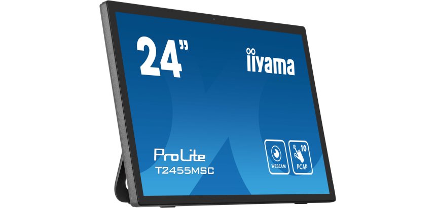 iiyama T2455MSC-B1 computer monitor 61 cm (24") 1920 x 1080 Pixels Full HD LED Touchscreen Zwart