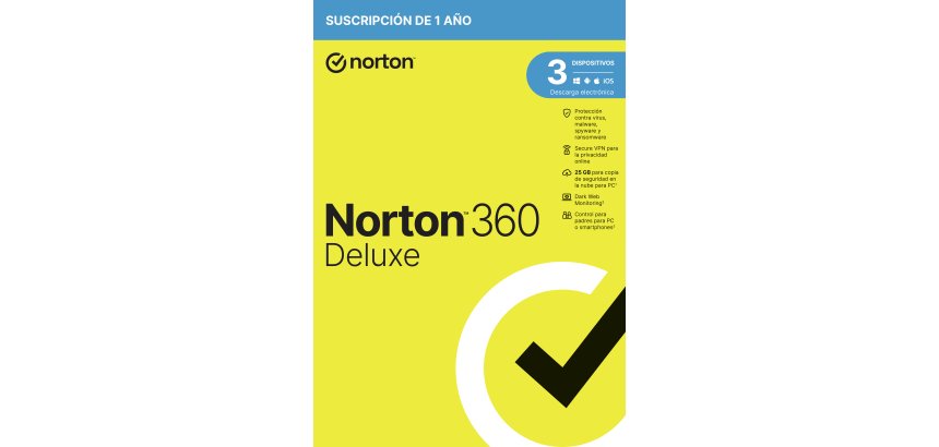 Norton 360 Deluxe Seguridad de antivirus Base Español 1 licencia(s) 1 año(s)