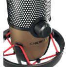 CHERRY UM 9.0 PRO RGB Negro, Cobre Micrófono de superficie para mesa