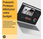 HP 15-fc0150nf AMD Ryzen™ 5 7520U Ordinateur portable 39,6 cm (15.6") Full HD 16 Go LPDDR5-SDRAM 1 To SSD Wi-Fi 6 (802.11ax) Windows 11 Home Argent