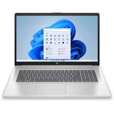 HP Laptop 17-cp2031nf AMD Ryzen™ 3 7320U Ordinateur portable 43,9 cm (17.3") Full HD 8 Go LPDDR5-SDRAM 512 Go SSD Wi-Fi 5 (802.11ac) Windows 11 Home Argent