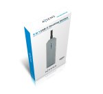 AISENS USB-C dock 5 en 1, USB-C a 1xHDMI, 1xRJ45, 2xUSB, 1xPD, Gris, 15 cm
