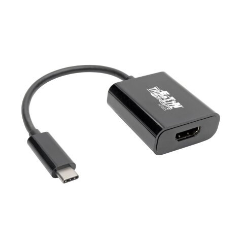 Tripp Lite U444-06N-HDB-AM câble vidéo et adaptateur 0,15 m HDMI Type A (Standard) USB Type-C Noir