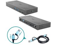 i-tec USB 3.0 / USB-C / Thunderbolt, 3x 4K Docking Station Gen 2 + Power Delivery 100W