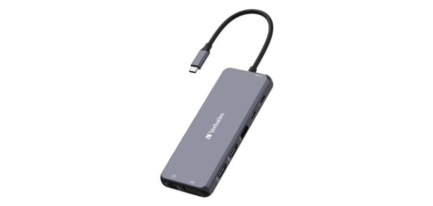 Verbatim 16105448 interface hub USB Type-C Grijs