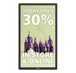 Philips Signage Solutions 25BDL4150I/00 Digital Signage Display 64.3 cm (25.3") Wifi Black Built-in Android 11 Processor