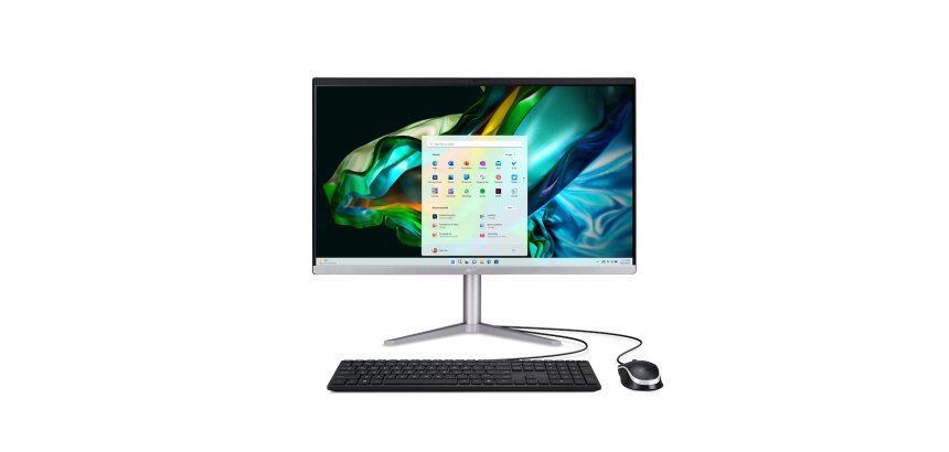 Acer Aspire C24-1300 AMD Ryzen™ 5 7520U 60,5 cm (23.8") 1920 x 1080 pixels PC All-in-One 16 Go 512 Go SSD Windows 11 Home Wi-Fi 6E (802.11ax) Argent