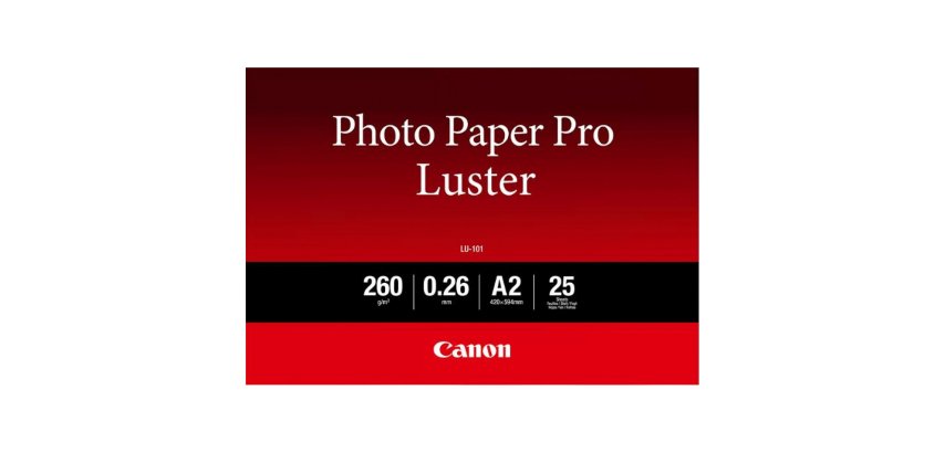 Canon Photo Paper Pro Luster LU-101 - fotopapier - glans - 25 vel(len) - A2 - 260 g/m²