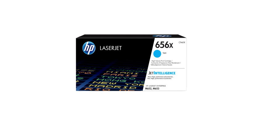 HP 656X - à rendement élevé - cyan - original - LaserJet - cartouche de toner (CF461X)