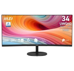 MSI Pro MP341CQ E12 Monitor PC 86,4 cm (34") 3440 x 1440 Pixel UltraWide Quad HD Nero