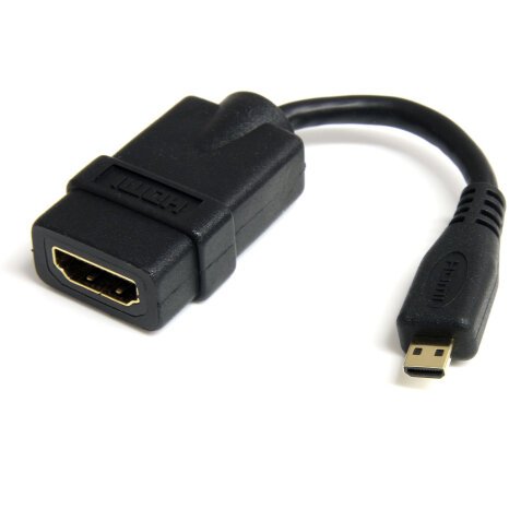 Adaptador Micro HDMI a HDMI Video 4K 30Hz Cable Adaptador Dongle Micro HDMI Tipo D de Alta Velocidad a HDMI 1.4 para Monitores o TV HDMI Ultra HDs Macho a Hembra