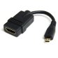 StarTech.com 12cm High-Speed HDMI Adapterkabel - HDMI auf Micro HDMI - Buchse/Stecker