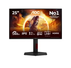 AOC G4 25G4ZR Monitor PC 62,2 cm (24.5") 1920 x 1080 Pixel LCD Nero, Rosso