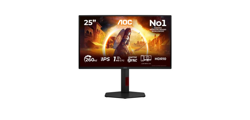 AOC G4 25G4ZR Monitor PC 62,2 cm (24.5") 1920 x 1080 Pixel LCD Nero, Rosso