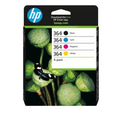 HP Confezione da 4 cartucce originali di inchiostro nero/ciano/magenta/giallo 364