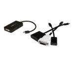  Adaptador de vídeo externo triple head Mini DisplayPort a DVI HDMI y DP conversor