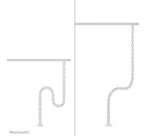 Neomounts ADS06-130WH Colonne vertébrale - fixation à vis - universel