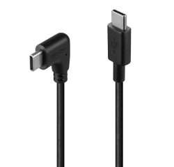 Lindy Câble USB 2.0 Type C de 1m, angle droit à 90°, PD 60W