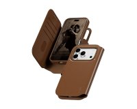 PanzerGlass CARE™ by ® Tango 2-in-1 Wallet Case Brown w. MagSafe iPhone 2026 Pro | 17 Pro mobiele telefoon behuizingen Hoes Transparant