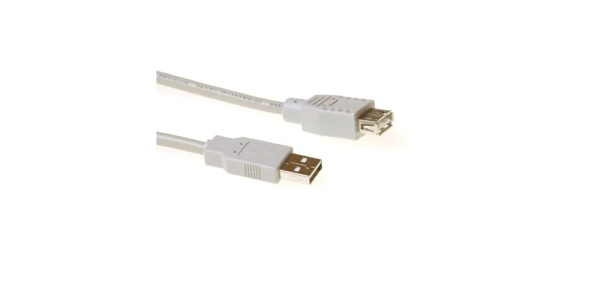 ACT SB2205 câble USB USB 2.0 5 m USB A Ivoire