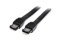 Cable de 1,8m eSATA Externo Blindado - Macho a Macho, 1,8 m, eSATA, eSATA, eSATA, Macho/Macho, Negro