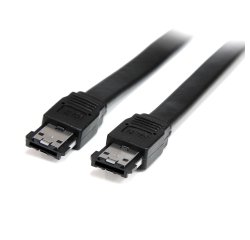 Cable de 1,8m eSATA Externo Blindado - Macho a Macho, 1,8 m, eSATA, eSATA, eSATA, Macho/Macho, Negro