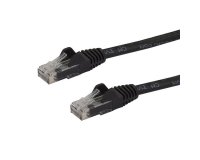 StarTech.com Cable de Red Ethernet Snagless Sin Enganches Cat 6 Cat6 Gigabit 0,5m - Negro