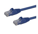 StarTech.com Câble réseau Cat6 Gigabit UTP sans crochet de 1m - Cordon Ethernet RJ45 anti-accroc - M/M - Bleu