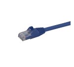 StarTech.com Câble réseau Cat6 Gigabit UTP sans crochet de 1m - Cordon Ethernet RJ45 anti-accroc - M/M - Bleu