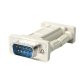 Adaptador NM9MF cambiador de género para cable DB9 Gris