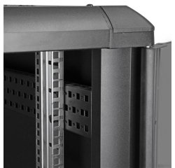 StarTech.com Armoire Rack Serveur 22U à 4 Montants, Armoire Verrouillable 19" pour Ordinateur/AV/Équipement IT, Rack Réseau pour Bureau/Domicile avec Roulettes et Rails de Montage Ajustables