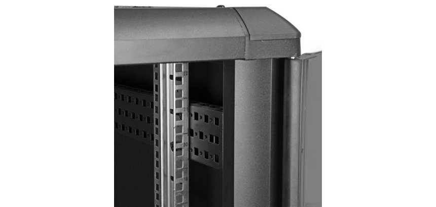 StarTech.com Armoire Rack Serveur 22U à 4 Montants, Armoire Verrouillable 19" pour Ordinateur/AV/Équipement IT, Rack Réseau pour Bureau/Domicile avec Roulettes et Rails de Montage Ajustables